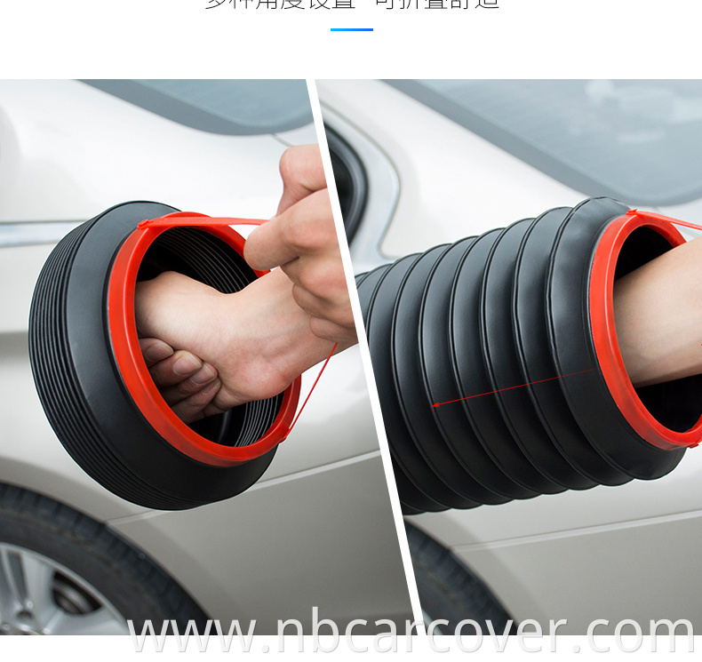 new design 100% waterproof weighted folding garbage can for car